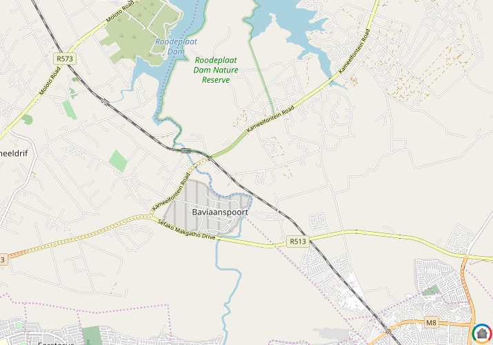 Map location of Baviaanspoort